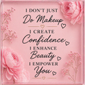 Makeup Lover Gift Acrylic Block, Beauty Room Decor Sign, Makeup Artist Desk Decor, Vanity Motivation Plaque, Pink Makeup Room Acrylic Sign