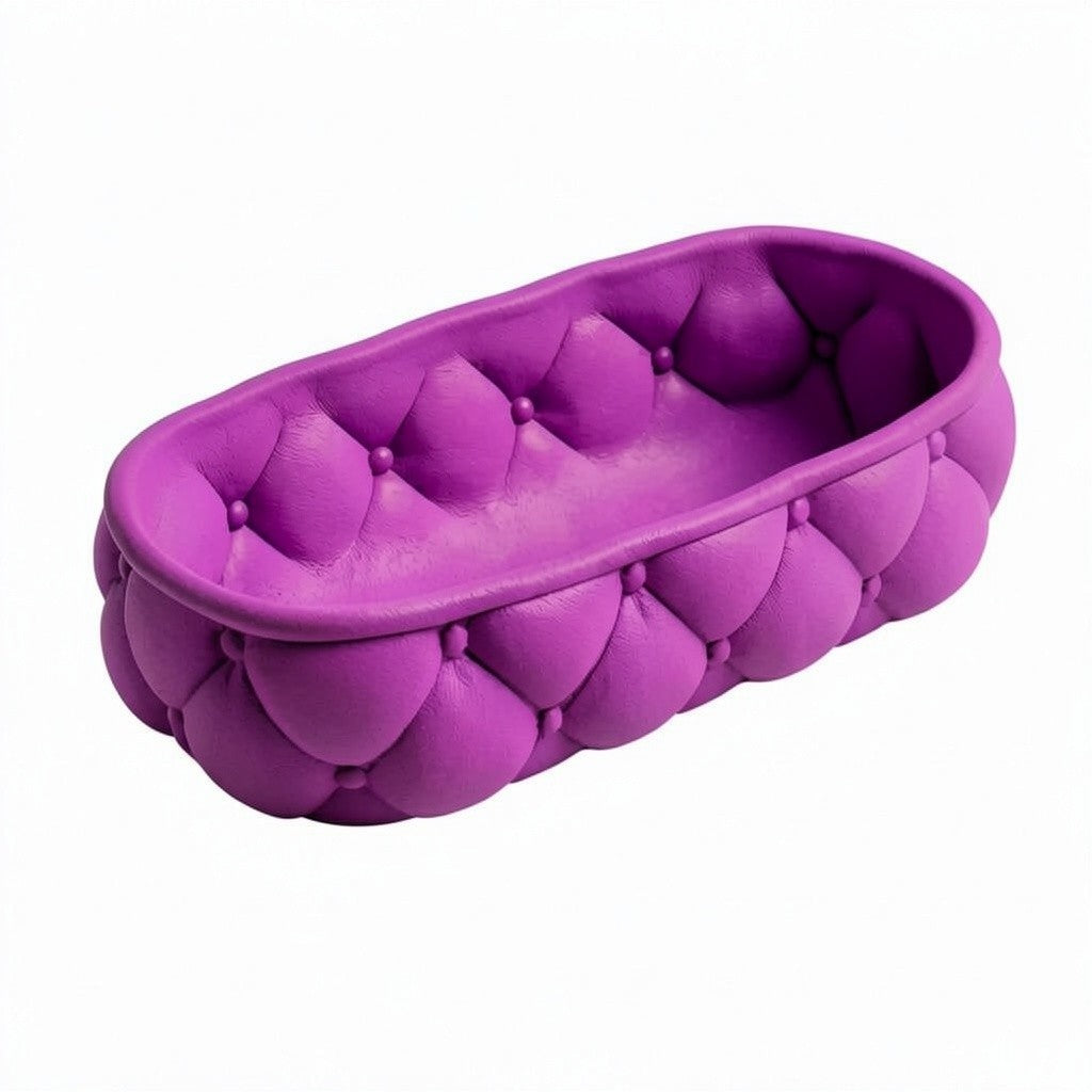Quilted Catchall Basket | Plush Vanity Organizer | Makeup Storage Basket | Aesthetic Vanity Tray | Jewelry & Skincare Organizer | Cute Vanity Decor