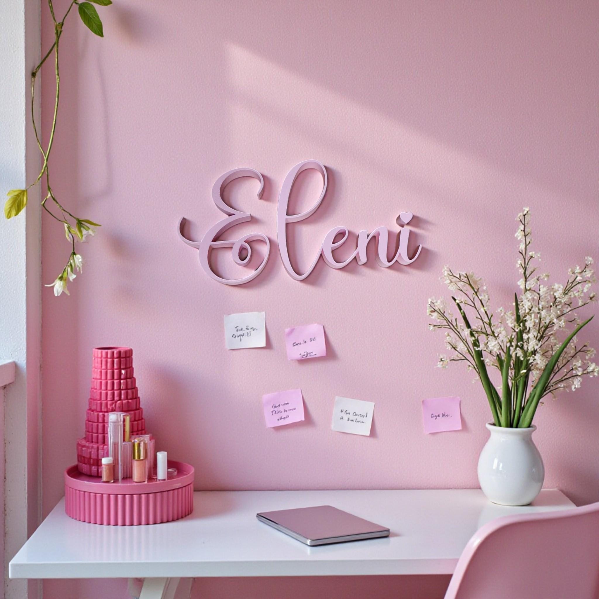 Personalise your space with this elegant script personalised name sign, a custom wall decor piece perfect for bedrooms, nurseries, and aesthetic home styling.