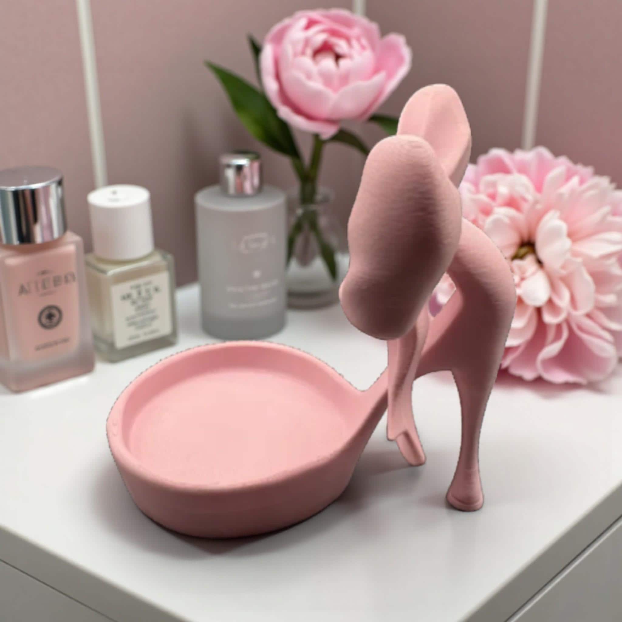 Organise your jewellery with this coquette bow jewelry tray, a pink ring dish perfect for storing rings, earrings, and small accessories.