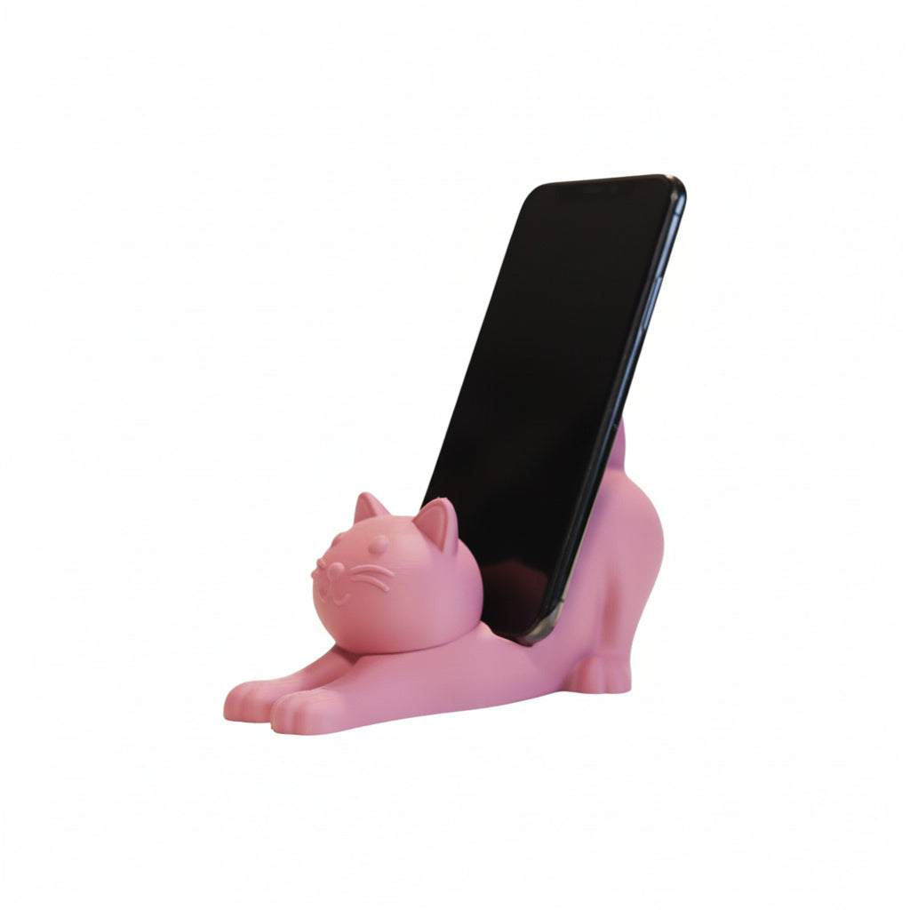This cute cat phone stand holder is perfect for keeping your smartphone upright on your desk while adding a fun decoration for cat lovers.