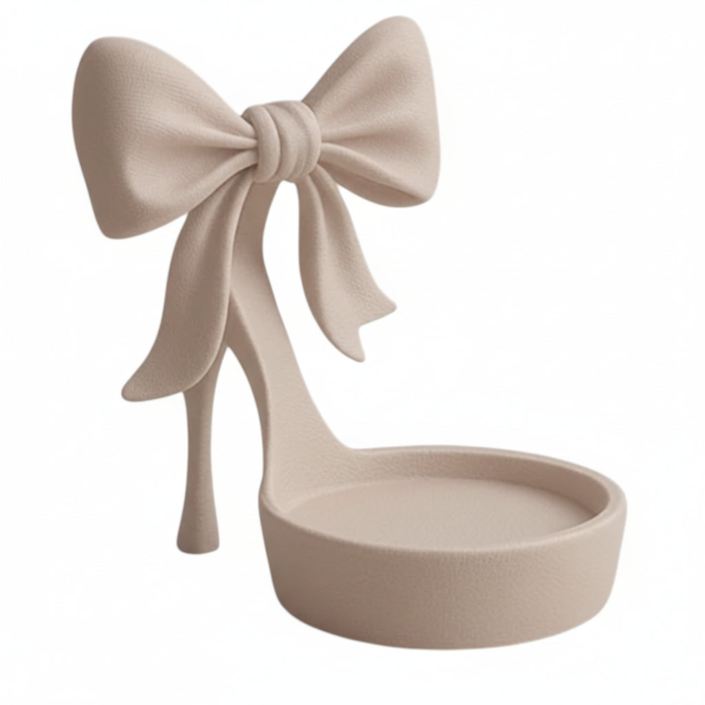 Organise your jewellery with this coquette bow jewelry tray, a pink ring dish perfect for storing rings, earrings, and small accessories.