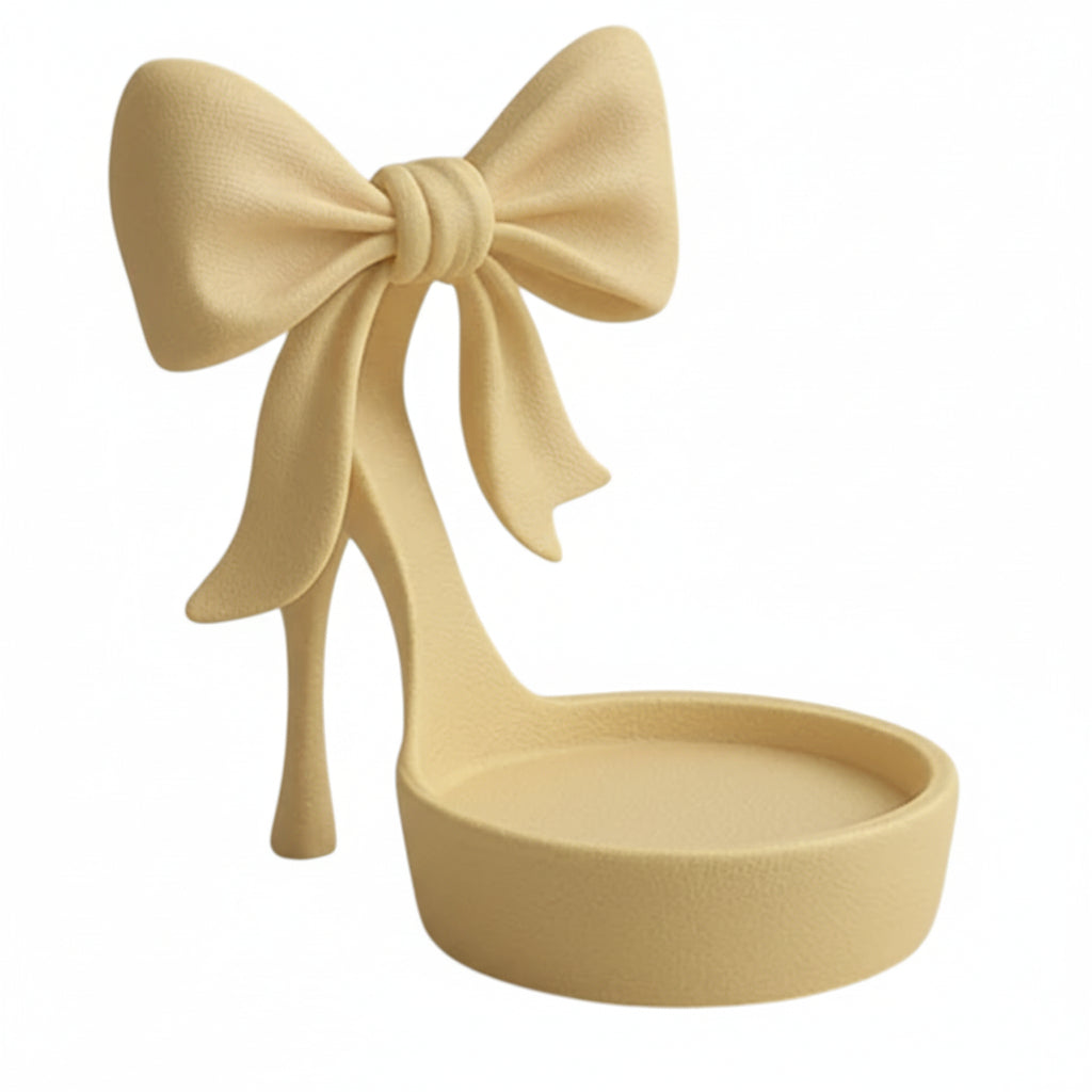 Organise your jewellery with this coquette bow jewelry tray, a pink ring dish perfect for storing rings, earrings, and small accessories.