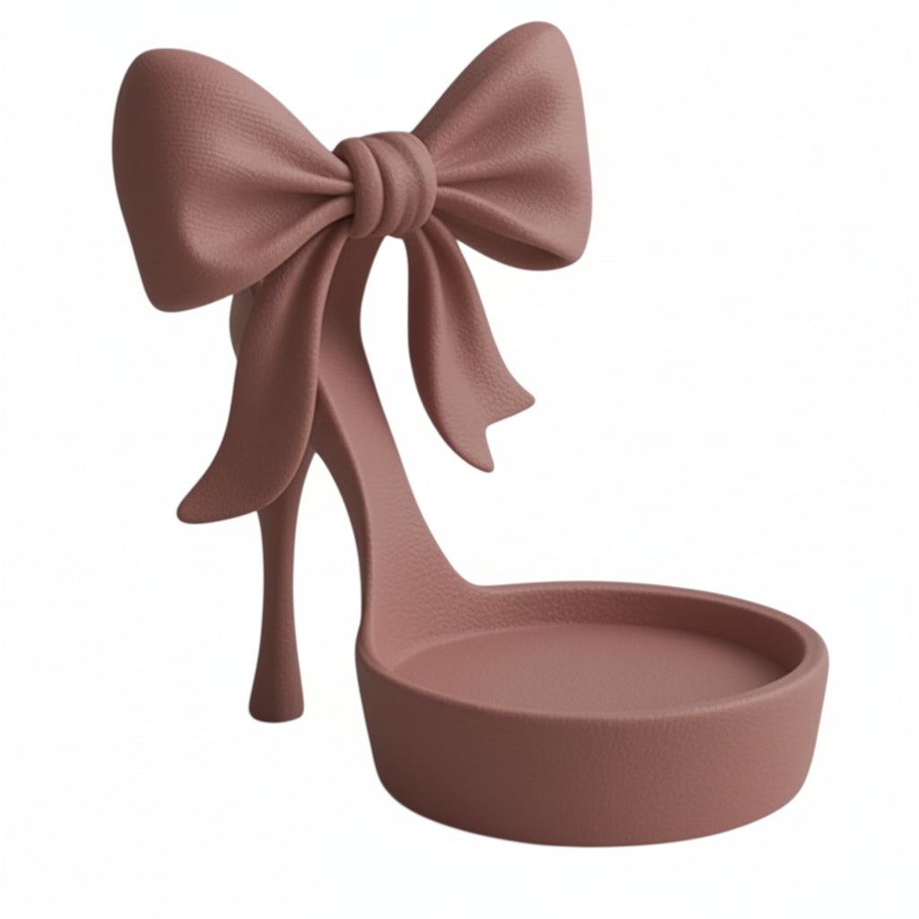 Organise your jewellery with this coquette bow jewelry tray, a pink ring dish perfect for storing rings, earrings, and small accessories.