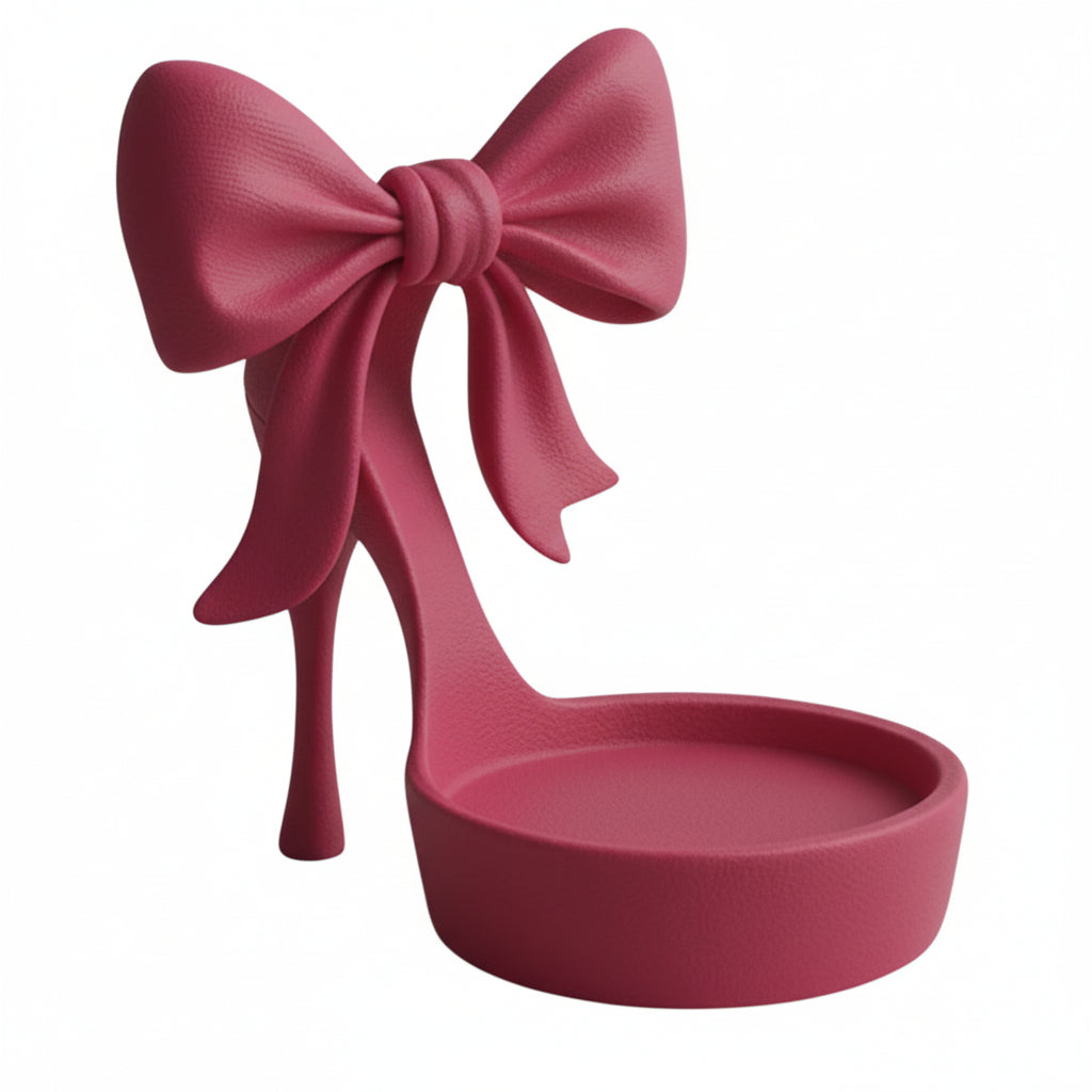 Organise your jewellery with this coquette bow jewelry tray, a pink ring dish perfect for storing rings, earrings, and small accessories.