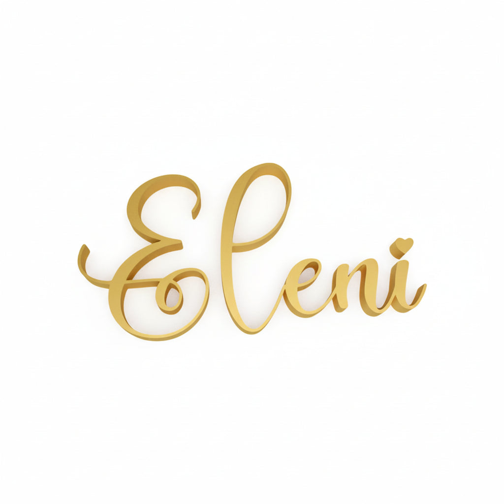 Personalise your space with this elegant script personalised name sign, a custom wall decor piece perfect for bedrooms, nurseries, and aesthetic home styling.