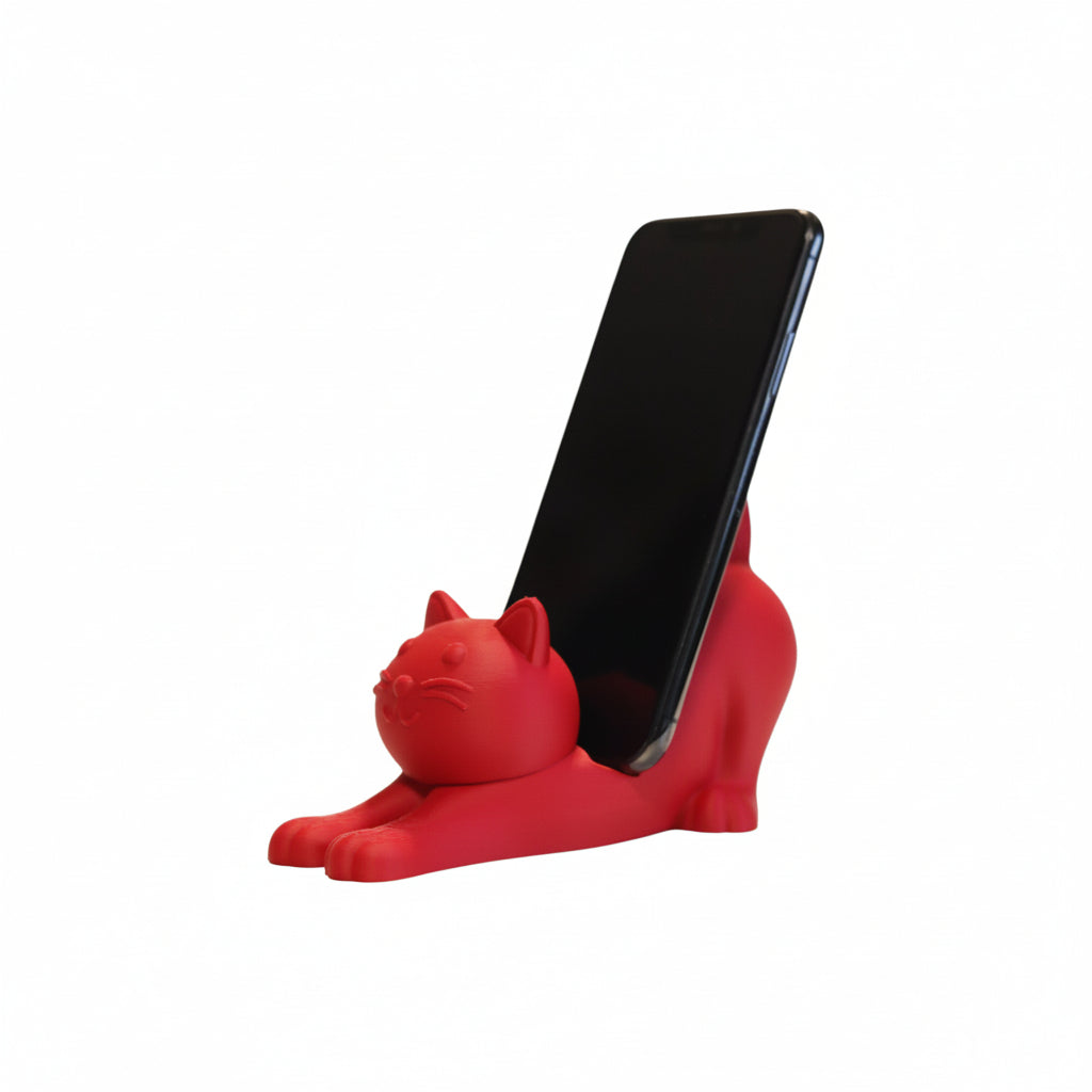 This cute cat phone stand holder is perfect for keeping your smartphone upright on your desk while adding a fun decoration for cat lovers.