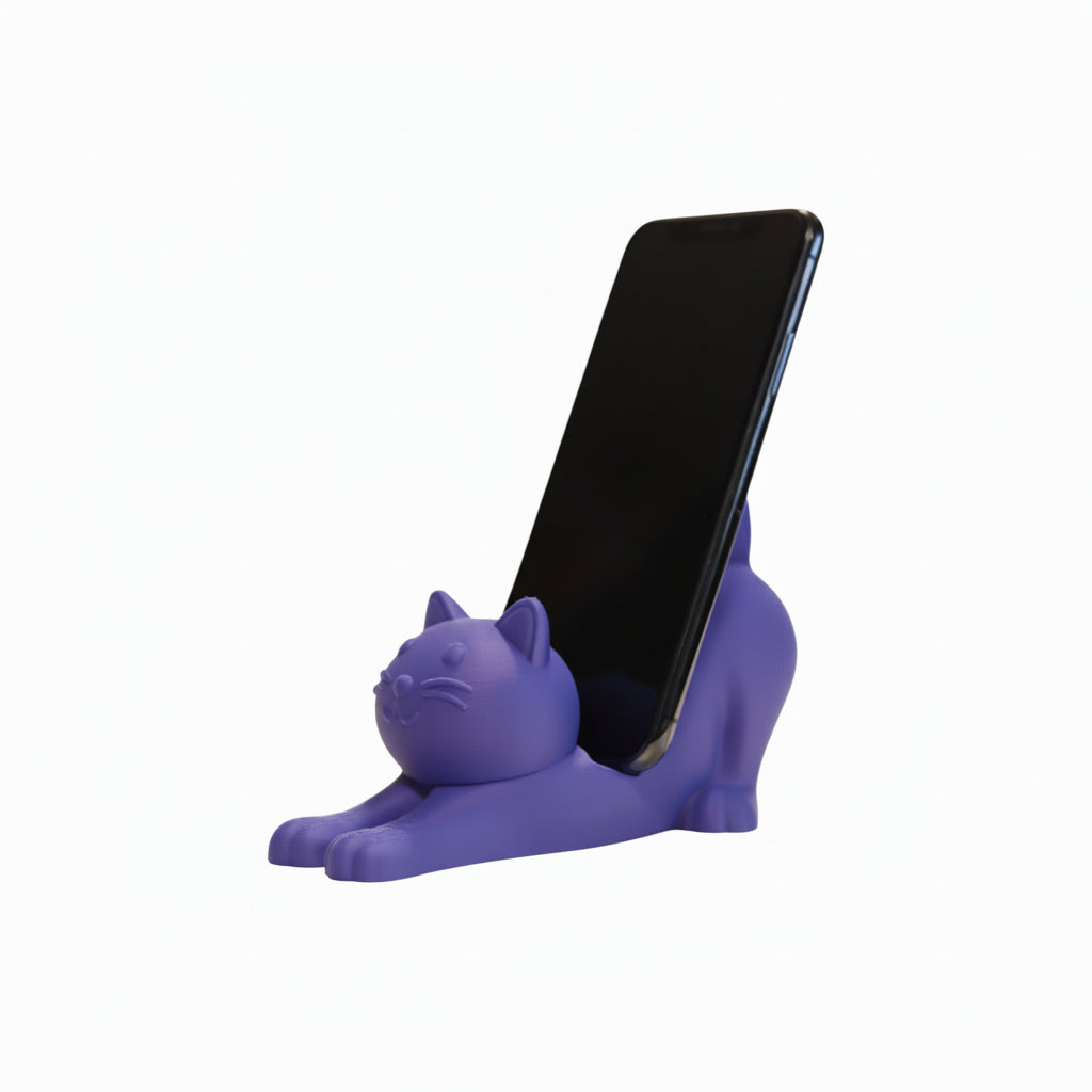 This cute cat phone stand holder is perfect for keeping your smartphone upright on your desk while adding a fun decoration for cat lovers.
