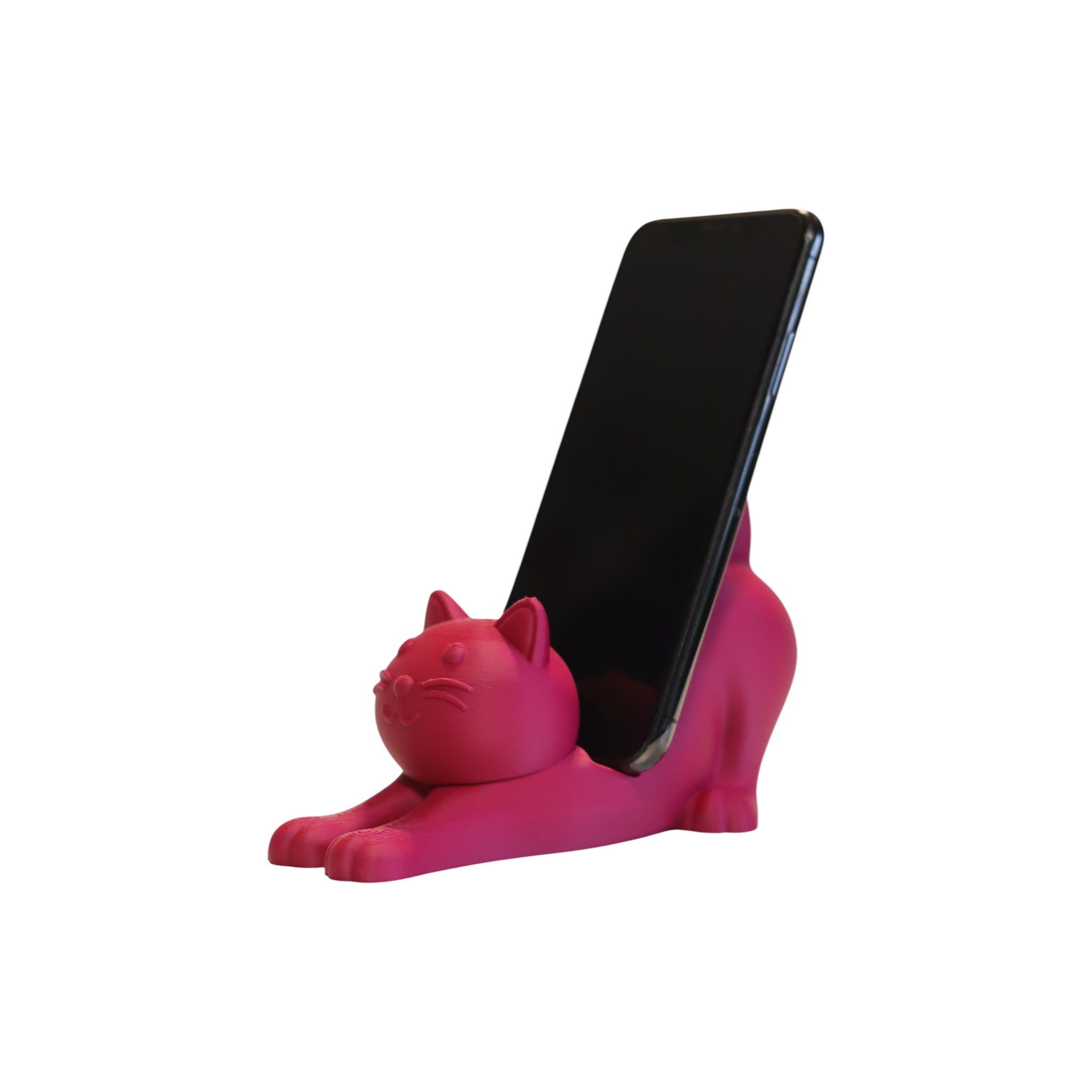 This cute cat phone stand holder is perfect for keeping your smartphone upright on your desk while adding a fun decoration for cat lovers.