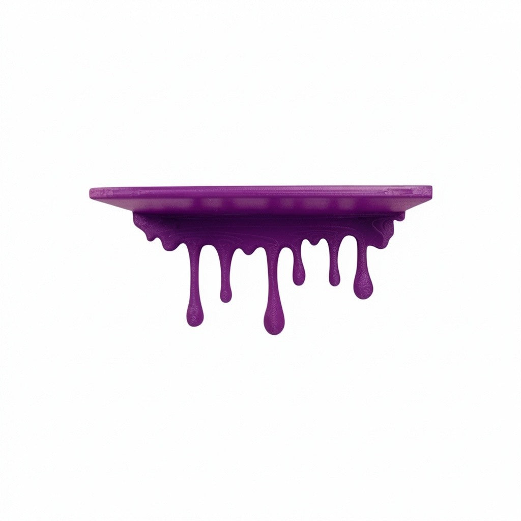 Modern dripping wall shelf with a unique flowing design, mounted on a white wall, showcasing minimalist decor and providing stylish storage for books, plants, or decorative items.